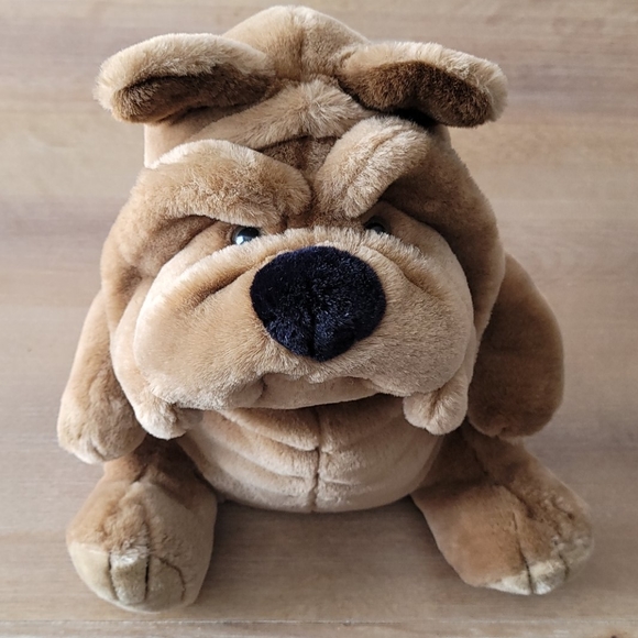 American Wego plush 18" Bull dog Vintage 1982